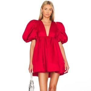 SAU LEE Layla Babydoll Minidress